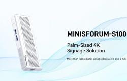 Lanzamiento del Minisforum S100, un miniPC de bolsillo que no necesita toma de corriente