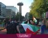 Eurovisión: manifestantes frente a RTBF este jueves por la noche, la transmisión interrumpida en VRT (FOTOS)