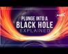 Visualización de la NASA de un vuelo hacia un agujero negro supermasivo