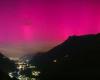 Aurora boreal observada en el cielo suizo