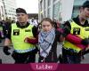 Greta Thunberg arrestada al margen de Eurovisión (FOTOS)