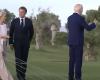 VIDEO. Giorgia Meloni ‘obligada’ a poner a Joe Biden en la dirección correcta durante el espectáculo aéreo del G7 en Puglia