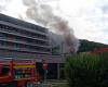 Un incendio en el hospital de Monod, cerca de Le Havre: el incendio comenzó en el aparcamiento