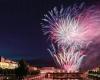 Fiesta nacional del 14 de julio en Pontoise (95): fuegos artificiales y baile popular