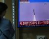 Corea del Norte dispara dos misiles balísticos al Mar de Japón