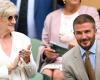 David Beckham hace una aparición notable junto a su madre en Wimbledon