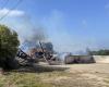 En el norte de Mayenne, un edificio agrícola de casi 500 m² destruido por un incendio