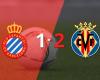 El Villarreal gana 2-1 al Espanyol tras ver el partido