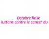 Octubre Rosa – Luchemos contra el cáncer de mama