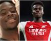 Bukayo Saka hace broma a Robert Pires en Instagram