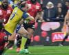 Clermont derrota por poco a Toulon al final de un tenso final de partido