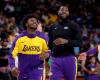 LeBron James y su hijo Bronny juegan su primer partido juntos con Los Angeles Lakers