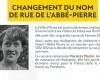 En Arras, la calle Abbé Pierre pasará a llamarse calle Marietta Martin, luchadora de la resistencia arraguesa que murió por Francia en 1944.