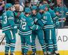 Macklin Celebrini consiguió su primer gol y su primera asistencia en la NHL