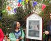 En Quimper, una caja de libros instalada en la rue de Douarnenez