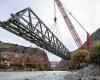 Desmantelado el puente ferroviario sobre el Ródano entre Sierre y Chippis