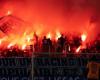 Un aficionado francés quema una bandera argelina en las gradas durante un partido de la Ligue 1 francesa. Consecuencias