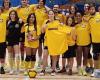 Marciac. Presentación de las camisetas amarilla y negra, primicia para el club de voleibol