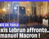 Alexis Lebrun golpea el balón con Emmanuel Macron en el Elíseo y “se lleva” un smash