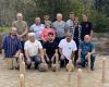 Sengues. Jugadores de bolos expuestos en Cantal