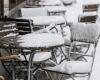 Ahora la nieve cae más por primera vez