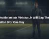 Rivaldo insiste en que Vinicius Jr. algún día ganará el Balón de Oro