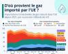 Gráfico: Principales proveedores de gas de la Unión Europea a lo largo del tiempo