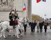 Emmanuel Macron y el primer ministro británico conmemoran el armisticio en los Campos Elíseos