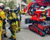 Primera intervención de un robot de los bomberos de Ginebra