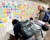 En el metro de Nueva York, el regreso de la “terapia Post-it”