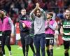 Manchester unido. El técnico Rubén Amorim recibió una gran ovación del Sporting en su último partido