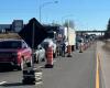 Congestión monstruosa tras un accidente en la autopista Laurentiana