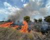 Un violento incendio arrasa la vegetación cercana al aeródromo de Koné