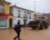 Calles bajo el agua en las comunidades de Málaga y Valencia