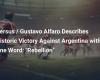 Versus / Gustavo Alfaro describe victoria histórica contra Argentina con una palabra: “Rebelión”