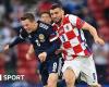 Escocia-Croacia: Mateo Kovacic en Hampden Park