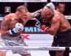 La leyenda del boxeo Mike Tyson pierde el combate de boxeo contra Jake Paul