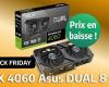 A la venta para el Black Friday, el Asus RTX 4060 de 8 GB está disponible a un precio rara vez visto