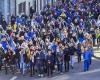 Una “marcha azul” en homenaje al hombre de azul, icónico ciclista asesinado por un automovilista