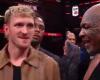 Momento vergonzoso entre Mike Tyson y el hermano de Jake Paul justo después de la pelea