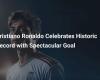 Cristiano Ronaldo celebra récord histórico con gol espectacular