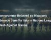 Donnarumma Aliviado por la Ausencia de Mbappé que Beneficia a Italia en el Choque de la Liga de Naciones Contra Francia