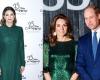 La sublime princesa le roba el show a Kate Middleton con un vestido verde esmeralda