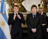 En Argentina, difícil diálogo entre Emmanuel Macron y Javier Milei