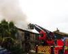 Una casa destruida por un incendio en un municipio de Deux-Sèvres