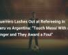 Guerrero ataca al arbitraje durante Perú vs Argentina: “Toca a Messi con un dedo y te pitan falta”