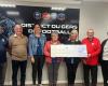 Fútbol amateur: un cheque de 900 euros entregado por el distrito de Gers a la Liga contra el cáncer