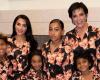 Kim Kardashian posa con sus 4 hijos