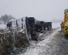 La nieve provoca accidentes en el Canal de la Mancha