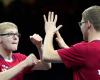 Tenis de mesa, Finales WTT – Alexis y Félix Lebrun en la semifinal de dobles